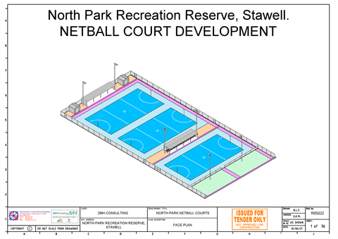 North Park Netball Court Drawing