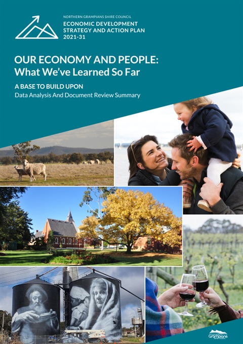 20200916 Northern Grampians Shire Council - Economic Development Strategy and Action Plan 2021-31 Our Economy and People Front Page