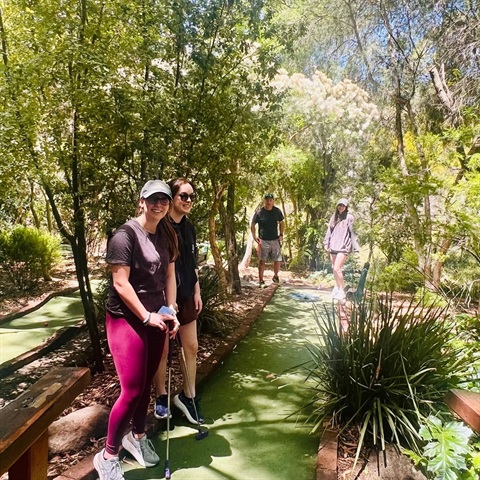 Lose yourself in the game and the gardens - adventure golf surrounded by nature, laughter and the beauty of the Grampians.